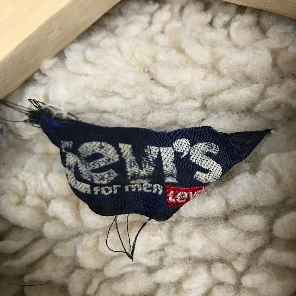 Vintage 1970s Levi’s For Men Sherpa Orange Tab - Picture 5 of 6